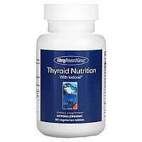 Йод Allergy Research Group, Thyroid Nutrition with Iodoral, добавка для питания щитовидной железы, 60