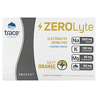 Trace Minerals , ZeroLyte Electrolyte Drink Mix, Salty Orange, 30 Packets, 0.27 oz (7.6 g) Each, оригінал. Доставка від 14 днів