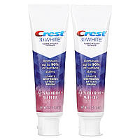 Отбеливающая зубная паста Crest, 3D White, Fluoride Anticavity Toothpaste, Glamorous White, 2 Pack, 3.8 oz