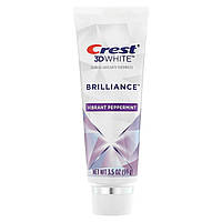 Отбеливающая зубная паста Crest, 3D White, Brilliance, Fluoride Anticavity Toothpaste, Vibrant Peppermint, 3