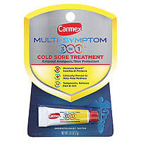 Средство для местного применения Carmex, Multi-Symptom, 3 In 1 Cold Sore Treatment, 0.07 oz (2 g) Доставка від