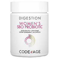 Пробиотическая формула Codeage, пищеварение, женский пробиотик SBO, 50 миллиардов КОЕ, 60 капсул Доставка від