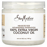 Кокосовое масло SheaMoisture, Питательное увлажнение с головы до ног, 100% кокосовое масло Extra Virgin, 15