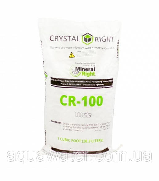 Crystal Right CR-100 фільтрувальний матеріал для зниження вмісту марганцю, заліза, солей жорсткості (28,3 л)