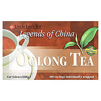 Травяной чай Uncle Lee's Tea, Legends of China, Oolong Tea, 100 Tea Bags, 5.64 oz (160 g) Доставка від 14 днів