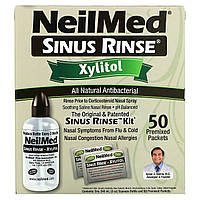 Средство для промывания носа NeilMed, Sinus Rinse, Xylitol, Sinus Rinse Kit, 2 Piece Kit Доставка від 14 днів