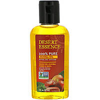 Масло жожоба Desert Essence, 100% чистое масло жожоба, для волос, кожи и головы, 2 фл. унции (59 мл) Доставка