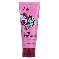 Увлажняющая маска Tony Moly, I'm Red Wine, Pore Tightening Beauty Mask, 3.38 fl oz (100 ml) Доставка від 14