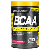 Аминокислоты BCAA Cellucor, BCAA Sport, водный баланс и восстановление на целый день, вишня и лайм, 330 г