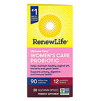 Пробиотическая формула Renew Life, Ultimate Flora, пробиотик для женщин, 90 миллиардов живых культур, 30