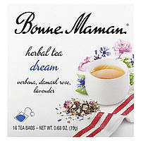 Травяной чай Bonne Maman, Herbal Tea, Dream, Caffeine Free, 16 Tea Bags, 0.04 oz (1.2 g) Each Доставка від 14