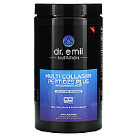 Колаген Dr. Emil Nutrition, Multi Collagen Peptides Plus Hyaluronic Acid Powder, Unflavored, 316.5 g, оригінал. Доставка від 14