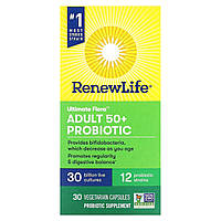 Пробиотическая формула Renew Life, Ultimate Flora, пробиотик для взрослых 50, 30 миллиардов живых культур, 30
