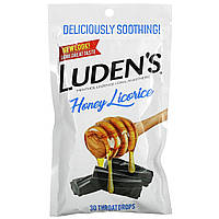 Пастилки Luden's, Menthol Lozenge / Oral Anesthetic, Honey Licorice, 30 Throat Drops Доставка від 14 днів -