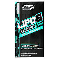 Жиросжигатель Nutrex Research, LIPO-6 Black Hers, ультраконцентрат, 60 чорних капсул Доставка від 14 днів -