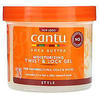 Гель для укладки волос Cantu, Shea Butter, Moisturizing Twist & Lock Gel, 13 oz (370 g) Доставка від 14 днів -