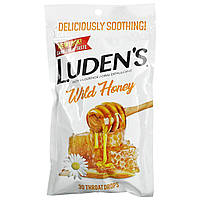 Пастилки Luden's, Pectin Lozenge/Oral Demulcent, Wild Honey, 30 Throat Drops Доставка від 14 днів - Оригинал