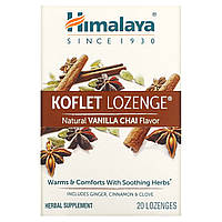 Пастилки Himalaya, Koflet Lozenge, Natural Vanilla Chai, 20 Lozenges Доставка від 14 днів - Оригинал