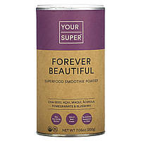 Препарат для волос, кожи и ногтей Your Super, Forever Beautiful, Superfood Smoothie Powder, 7.05 oz (200 g)