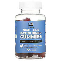 Жиросжигатель Nobi Nutrition, Night Time Fat Burn Gummies, Raspberry, 60 жевательных резинок на основе пектина