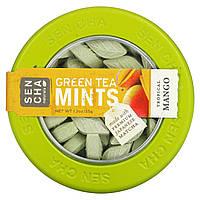 Мятные леденцы Sencha Naturals, Mint Green Tea Lollipops, Tropical Mango, 35 г (1,2 унции) Доставка від 14