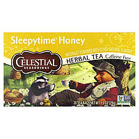 Травяной чай Celestial Seasonings, Herbal Tea, Sleepytime Honey, Caffeine Free, 20 Tea Bags 1 oz (29 g)