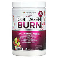 Жиросжигатель Vitauthority, Multi Collagen Burn, Strawberry Lemonade, 7.62 oz (216 g) Доставка від 14 днів -