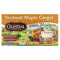 Травяной чай Celestial Seasonings, Herbal Tea, Vermont Maple Ginger, Caffeine Free , 20 Tea Bags, 1.1 oz (31