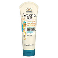 Детский лосьон Aveeno, Kids, крем-гель для лица и тела, нежный, 227 г (8 унций) Доставка від 14 днів -