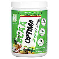 Аминокислоты BCAA Nutrakey, BCAA Optima, Tahitian Fruit Punch, 0.75 lbs (342 g) Доставка від 14 днів -