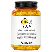 Корейское средство Farmstay, Citrus Yuja, Vitalizing Ampoule, For All Skin Types, 8.45 fl oz (250 ml) Доставка