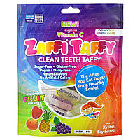 Леденцы Zollipops, Zaffi Taffy, Clean Teeth Taffy, Delicious Fruit Flavors, 1.6 oz Доставка від 14 днів -