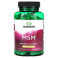 MSM Swanson, 1,000 мг, 120 капсул Доставка від 14 днів - Оригинал