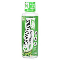 Жиросжигатель Nutrakey, L-Carnitine 3000, Green Apple Pucker, 16 fl oz (473 ml) Доставка від 14 днів -