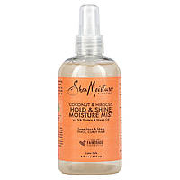 Спрей для укладки SheaMoisture, Hold & Shine Moisture Mist Coconut & Hibiscus , 8 fl oz (236 ml) Доставка від