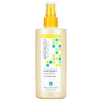 Лак для волос Andalou Naturals, Hair Spray, Brilliant Shine, Sunflower & Citrus, Medium Hold, 8.2 fl oz (242