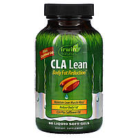 Кислоты CLA Irwin Naturals, C.L.A. Lean, уменьшение количества жира в организме, 80 жидких мягких гелей