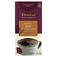 Лечебные чаи Teeccino, Roasted Herbal Tea, Java, Caffeine Free, 25 Tea Bags, 5.3 oz (150 g) Доставка від 14