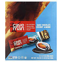 Питательные батончики Caveman Foods, Nutrition Bars, Dark Chocolate Coconut Almond, 12 Bars, 1.41 oz (40 g)