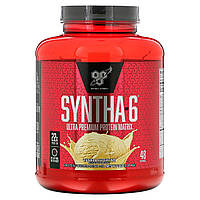 Протеиновая смесь BSN, Syntha-6, Ultra Premium Protein Matrix, ванильное мороженое, 5 фунтовів (2,27 кг)