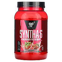 Протеиновая смесь BSN, Syntha-6, белковая матрица ультрапремиального качества, клубничный молочный коктейль,