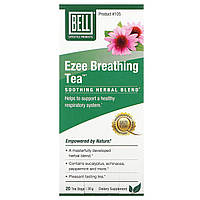 Лечебные чаи Bell Lifestyle, Ezee Breathing Tea, Soothing Herbal Blend, 20 Tea Bags, 1.5 g Each Доставка від