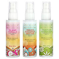 Подарочный набор Pacifica, Hair & Body Mists, Wanderlust, 3 Pack, 2 fl oz (59 ml) Each Доставка від 14 днів -