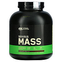 Гейнер Optimum Nutrition, Serious Mass, добавка для наращивания мышц, вкус шоколада, 2,72 кг (6 фунтов)