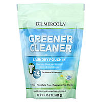 Dr. Mercola, Greener Cleaner, Laundry Pouches, Fragrance Free, 24 Pouches, 15.2 oz (431 g) Доставка від 14