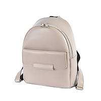 Стильный удобный элегантный рюкзак женский цвет бежевый тауп маленький вместительный высокого качества