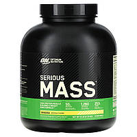 Гейнер Optimum Nutrition, Serious Mass, Protein Powder Supplement, Banana, 6 lb (2.72 kg), оригінал. Доставка від 14 днів