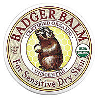 Спрей для стоп Badger Company, Бальзам Badger, для чувствительной сухой кожи, без аромата, 2 унции (56 г)