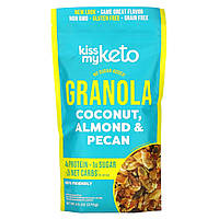 Гранола Kiss My Keto, Keto Granola, Coconut, Almond & Pecan, 9.5 oz (270 g), оригінал. Доставка від 14 днів