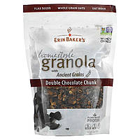 Гранола Erin Baker's, Homestyle Granola with Ancient Grains, Double Chocolate Chunk, 12 oz (340 g) Доставка